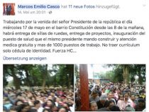 Klar und deutlich: Ein Arbeitsplatz für politische Unterstützung