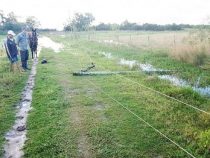 Nur mit Pferd und Boot geht es voran