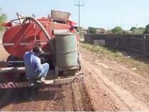 Einsatz von Chemikalien für den Straßenbau im Chaco