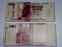500.000 Guaranies Banknote aufgetaucht