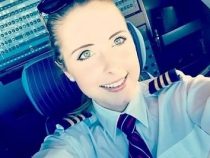 Eine junge Paraguayerin als Pilotin auf dem Airbus A380