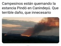 Gewalttätige Campesinos setzen Estancia in Brand