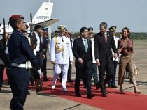 Mario Abdo Benitez auf Reisen