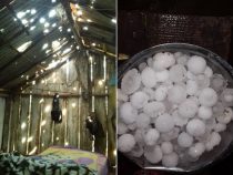 Hagel zerstört 130 Häuser