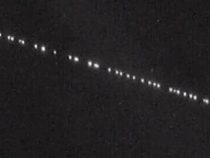 Satelliten-Spur erregt die Aufmerksamkeit vieler Betrachter