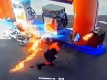 Ein Wunder verhindert Inferno an Tankstelle