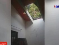 Übers Dach eingestiegen