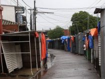 Eine Geisterstadt aufgrund von Covid-19