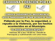 Zum politischen Friedensmarsch in Independencia aufgerufen
