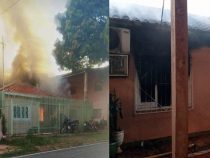 Kerzen am Heiligenschrein setzen Haus in Brand