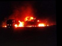 Tanklastzug explodiert: Ein Toter und zwei Verletzte