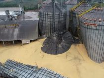 Silo in der Kolonie Sommerfeld stürzt ein