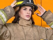 Miss Paraguay legt den Bikini beiseite und schlüpft in einen Feuerwehranzug