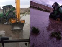 2 Tote, nachdem ein Traktor in einem Reisfeld versinkt