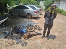 Gestohlenes Motorrad völlig zerlegt in Independencia entdeckt