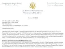 US-Kongressabgeordnete fordert Biden auf, Paraguay zu berücksichtigen