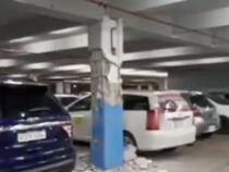 Betonsäule in Tiefgarage explodiert