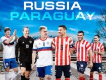 Russland wirbt für das Spiel gegen Paraguay