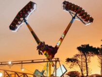 Mega-Vergnügungspark: Looping-Achterbahn und weitere Fahrgeschäfte dürften viele Besucher anziehen