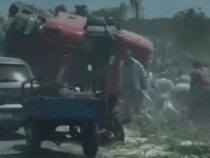 Nach einem Unfall sind die Diebe sofort zur Stelle