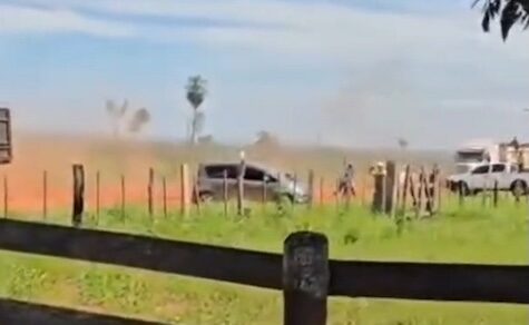 Zusammenstöße zwischen Polizisten und Bauern führen zu Verletzten und Festnahmen auf der Estancia Lucipar