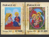 Paraguay feiert Weihnachten 2025: Neue Briefmarken mit “Ñandutí-Himmel“ und Lapacho-Bäumen