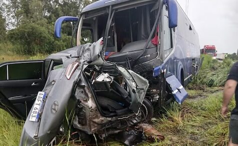 Arzt stirbt bei Zusammenstoß mit Bus auf der Ruta III in San Pedro ​