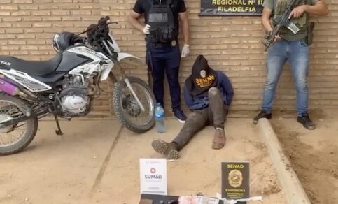 Chaco: SENAD nimmt Crack-Dealer vor dem Busbahnhof von Filadelfia fest