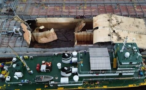 Fünf Tote bei Explosion eines Lastkahns – vermutlich wurden Entgasungsarbeiten für Reparaturen durchgeführt