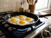 Er schüttete ihr kochendes Öl über, weil sie Spiegeleier zum Abendessen zubereitet hatte