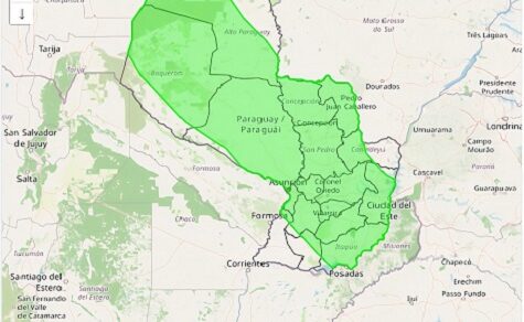 Wetterwarnung für fast ganz Paraguay: Sturmböen bis zu 90 km/h am Donnerstag und Freitag erwartet