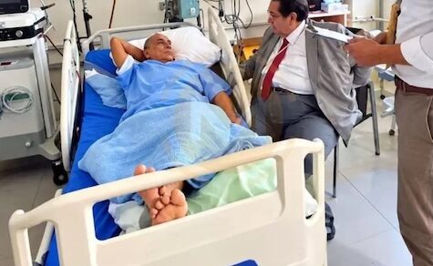 Das erste Bild von Hugo Javier im Krankenhaus: Richter wird entscheiden, ob er nach Hause geht oder ins Gefängnis zurückkehrt